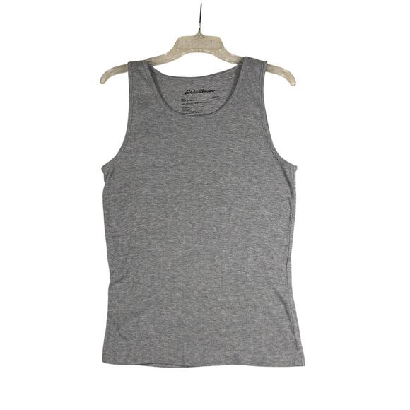 Eddie Bauer Ribbed Tank Top Gray Size Medium Activewear Cotton Blend - Picture 1 of 3